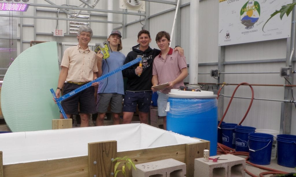 Pomfret School Passive Solar Aquaponics Greenhouse Comes to Life: Summer 2018 Update