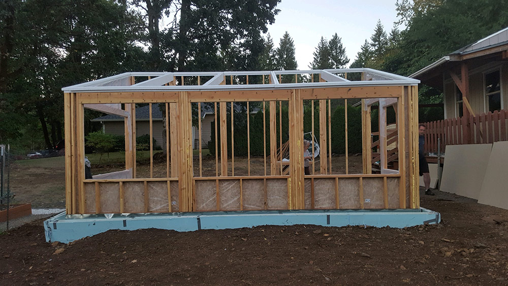 DIY- stick frame- small greenhouse plans