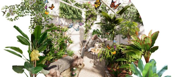 grow your own food- inside home tropical greenhouse