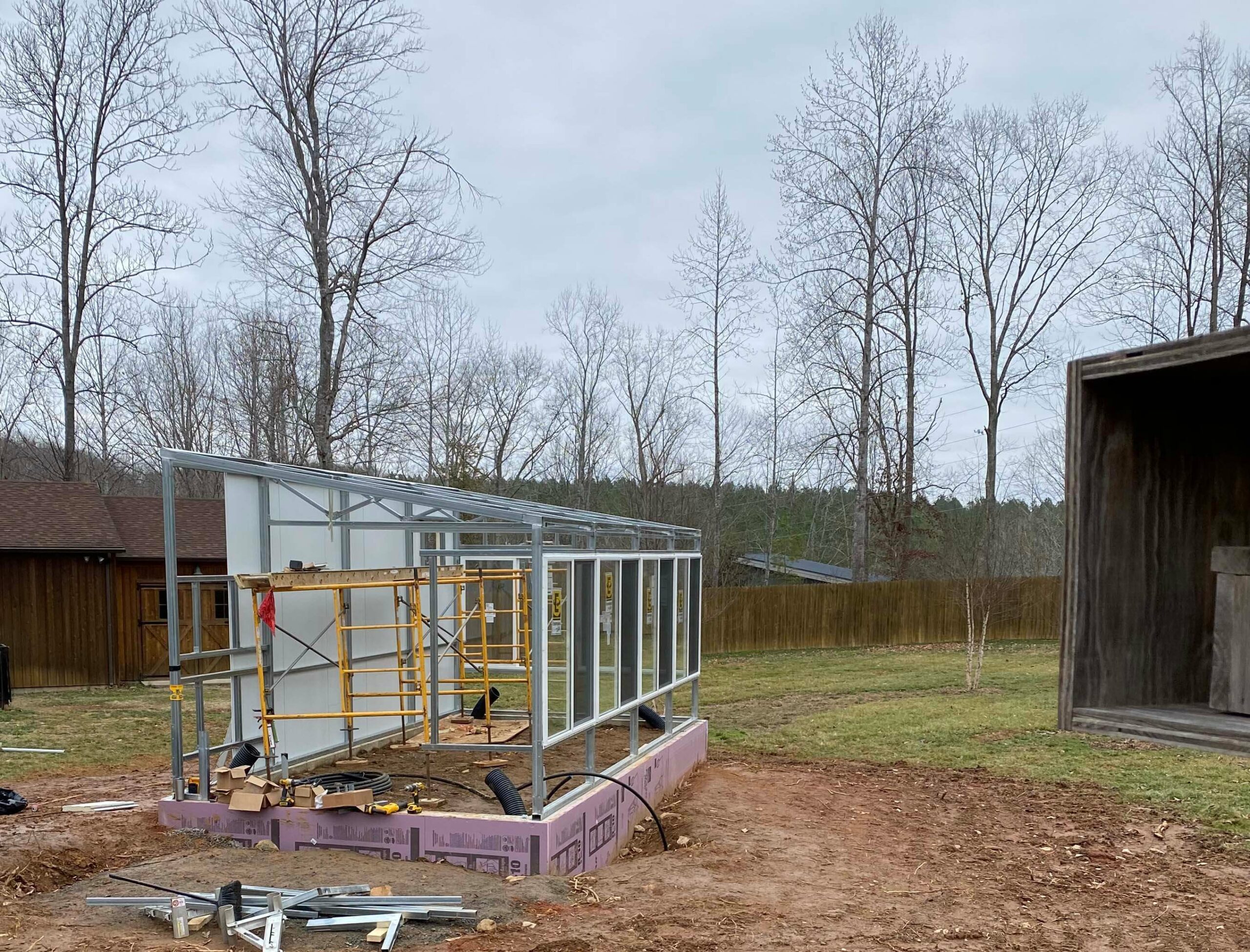 backyard kit greenhouse construction