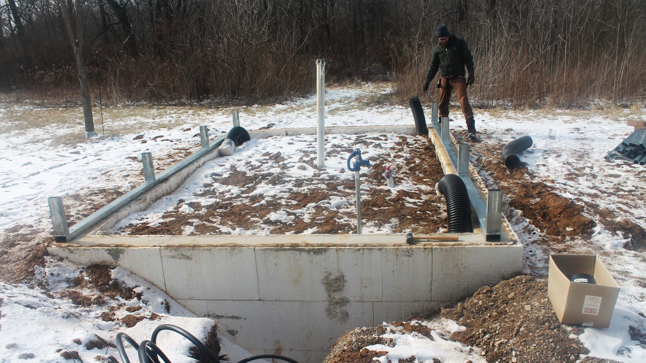 backyard kit greenhouse foundation