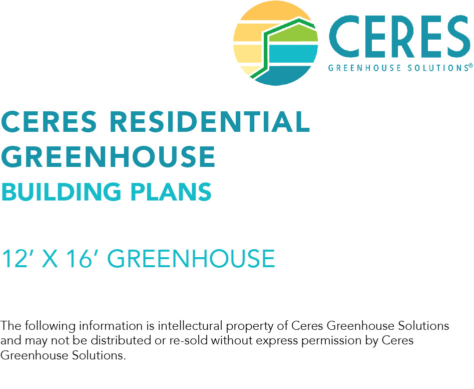 residential greenhouse plans for sale