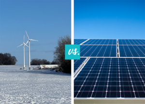 wind energy versus solar energy