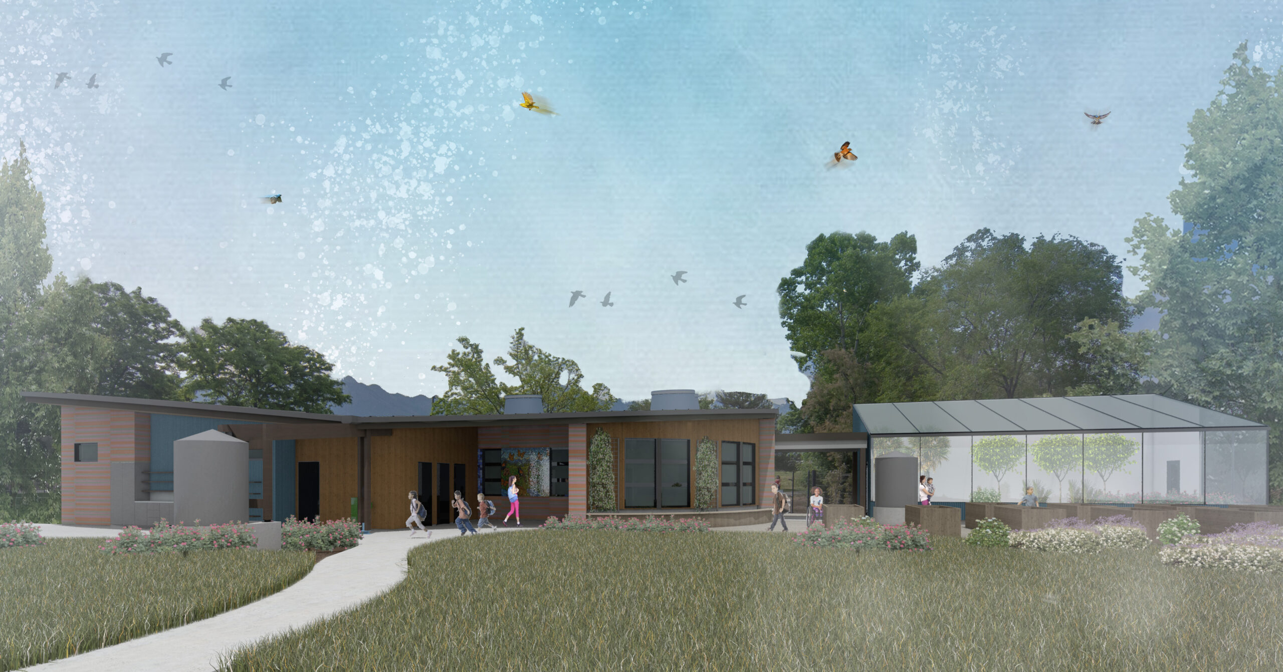 Tracy Aviary Greenhouse render