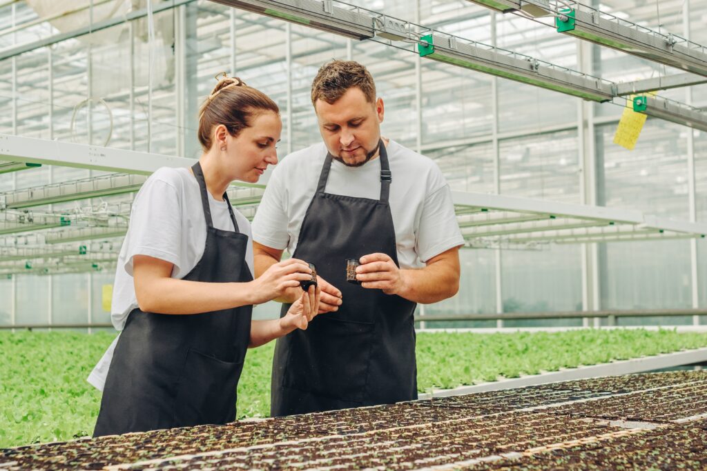research greenhouse- collecting data