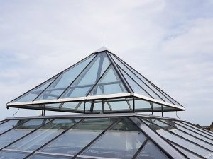 glass house architecture- roof